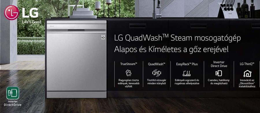 LG QuadWash mosogatógépek