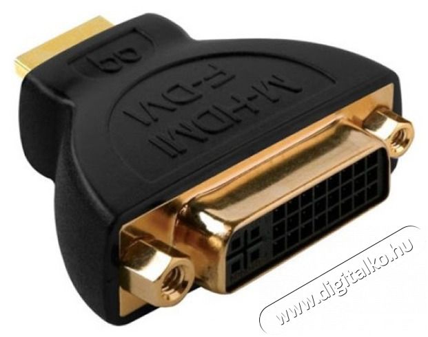 AUDIOQUEST HDM/DVIM2F HDMI Type A dugó - DVI aljzat aranyozott csatlakozós adapter Tv kiegészítők - Kábel / csatlakozó - DVI-Hdmi kábel - 432839
