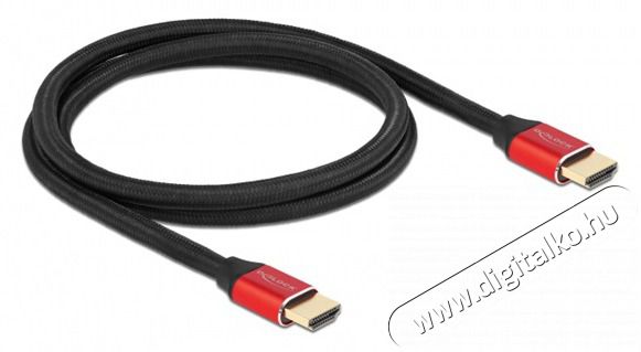 Delock 85773 1m Ultra nagy sebességű HDMI 48Gbps 8K 60Hz piros kábel Mobil / Kommunikáció / Smart - Tablet / E-book kiegészítő, tok - Kábel - 452533