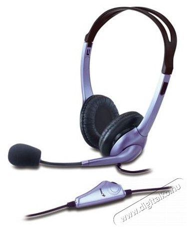 Genius HS-04S Jack headset - fekete Audio-Video / Hifi / Multimédia - Fül és Fejhallgatók - Fejhallgató mikrofonnal / headset - 311625