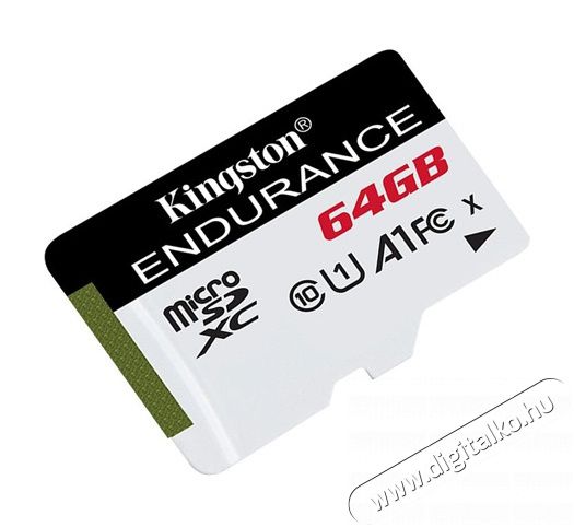 Kingston 64GB SD micro Endurance (SDXC Class 10) (SDCE/64GB) memória kártya Memória kártya / Pendrive - MicroSD / MicroSDHC kártya - 350973