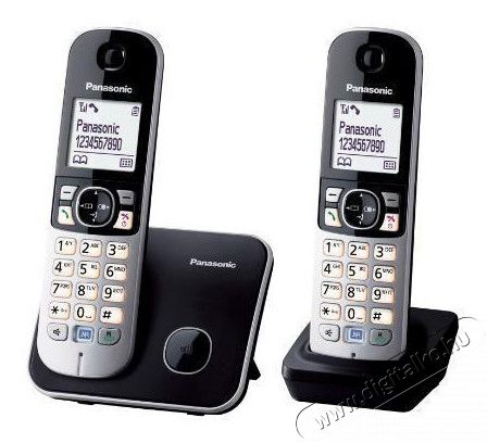 PANASONIC KX-TG6812PDB vezeték nélküli telefon Mobil / Kommunikáció / Smart - DECT / cordless telefon - 291469