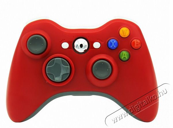 PRC vezeték nélküli Xbox 360/PC USB adapterrel piros kontroller Iroda és számítástechnika - Játék konzol - Kontroller - 389528