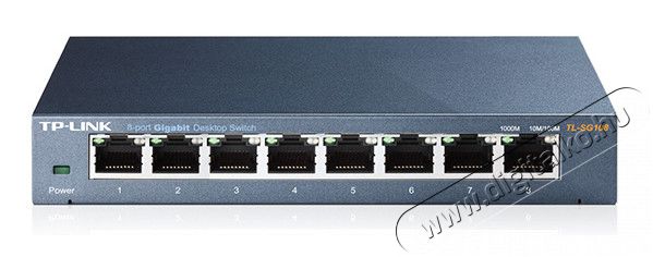 TP-LINK TL-SG108 8port 10/100/1000Mbps LAN nem menedzselhető asztali Switch Iroda és számítástechnika - Hálózat - Switch - 313247